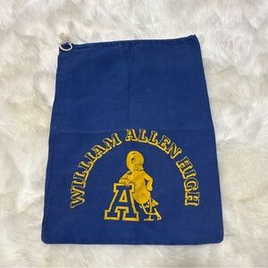 Vtg William Allen High Drawstring Bag